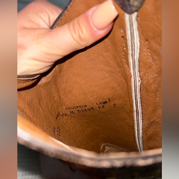 Brown Embroidered Cowboy Boots!! Real leather!!! - Picture 9 of 11